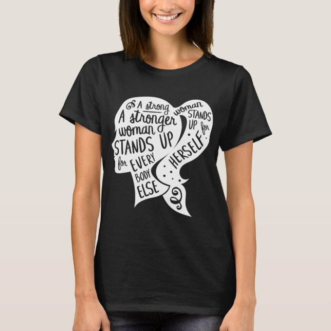 Camiseta Feminismo feminista cita a mujeres Inspiradoras y  (Anverso)