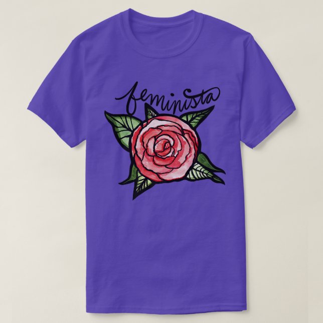 Camiseta Feminismo feminista de la Rosa Roja Feminista1924  (Diseño del anverso)
