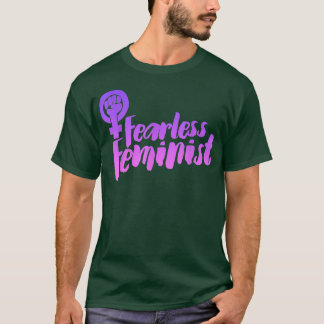Camiseta Feminismo intrépido Símbolo retro 978