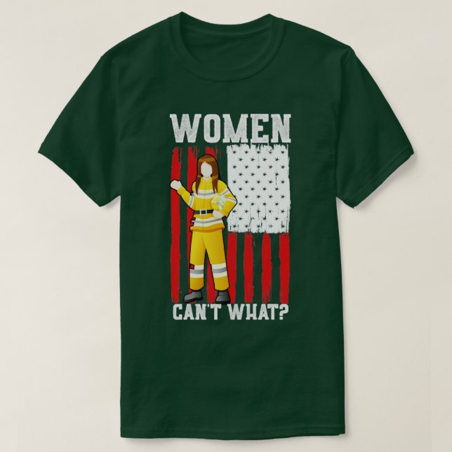 Camiseta Feminismo Mujeres bomberas (Diseño del anverso)
