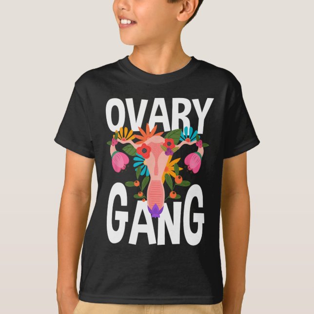 Camiseta Feminismo Ovárico Gang Uterus (Anverso)
