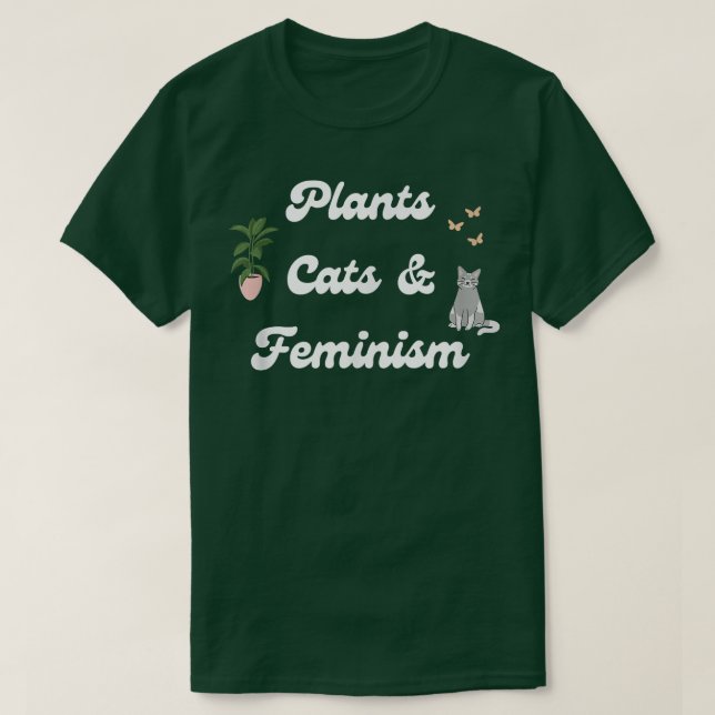 Camiseta Feminismo Para Las Mujeres Feministas De Las Plant (Diseño del anverso)