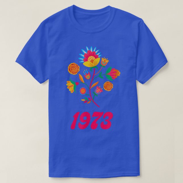 Camiseta Feminismo por elección 1973 Flores Marigold Meican (Diseño del anverso)