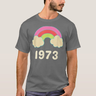 Camiseta Feminismo Pro Choice 1973 Rainbow Retro Groovy Fem
