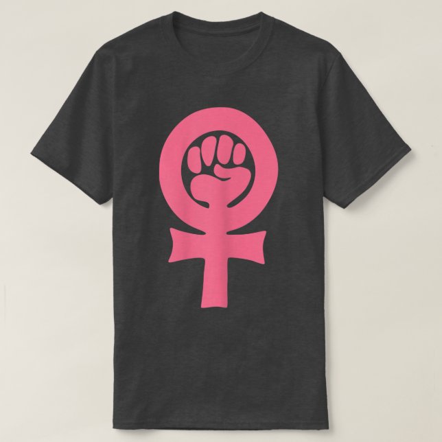 Camiseta Feminismo Venus Fist Symposium Femenino (Diseño del anverso)