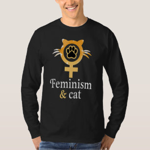 Camiseta Feminismo y gatos