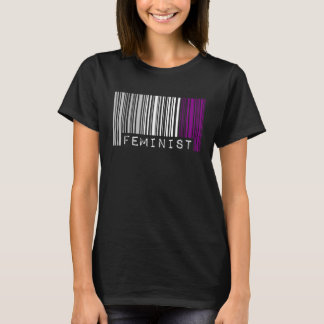 Camiseta Feminist Asexual Pride Flag Barcode Pro Choice Fem