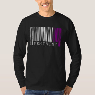 Camiseta Feminist Asexual Pride Flag Barcode Pro Choice Fem