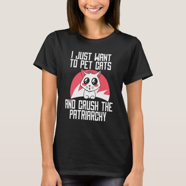 Camiseta Feminist Equality Women s Rights  Feminism Cat (Anverso)