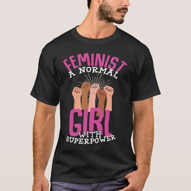 Camiseta Feminist Love Priness Fairness Sisteridad (Anverso)