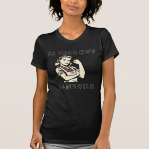 Camiseta Feminist quote with vintage pin-up design: Create 
