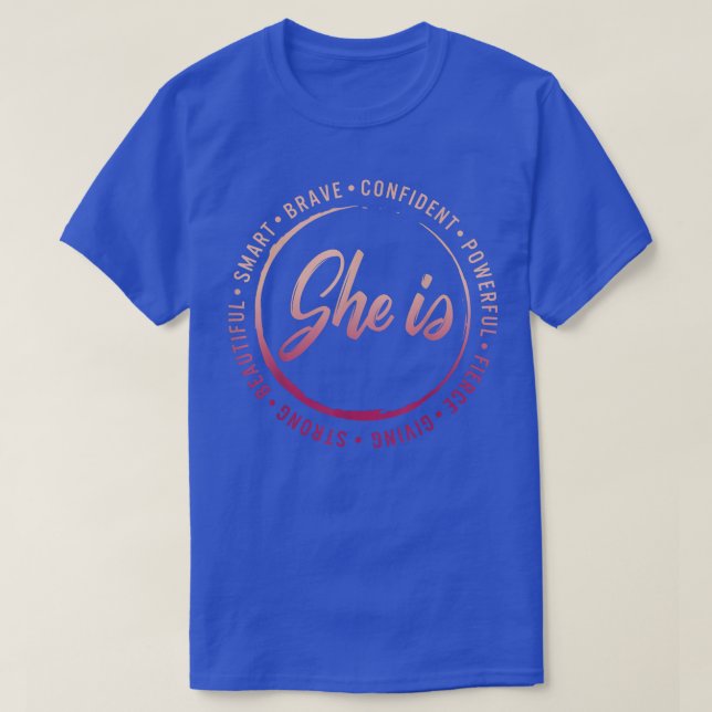 Camiseta Feminist She Is Women Empowerment Facts Feminism S (Diseño del anverso)