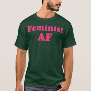 Camiseta Feminista Af Feminism Retro Style 1414 