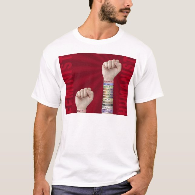 Camiseta Feminista contra humanista (Anverso)