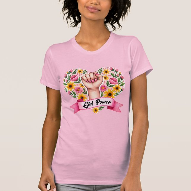 Camiseta Feminista del poder chica (Anverso)