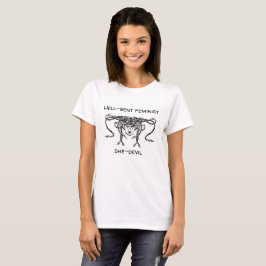 Camiseta feminista determinada del ella-diablo