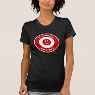 Camiseta Feminista en el Internet (blanco)