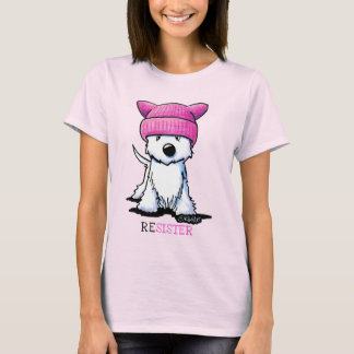 Camiseta Feminista Gorra Rosa KiniArt Westie