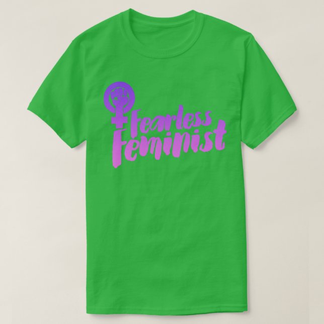 Camiseta Feminista intrépido (Diseño del anverso)