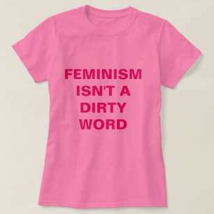 Camiseta feminista rosada