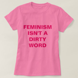 Camiseta feminista rosada