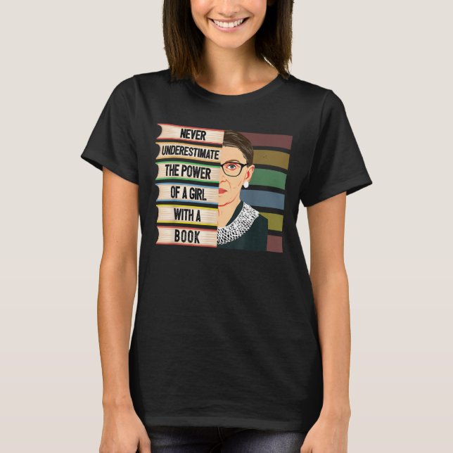 Camiseta Feminista ruth bader ginsburg rbg cita chica con b (Anverso)