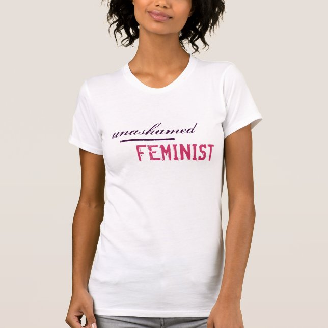 Camiseta FEMINISTA UNASHAMED (Anverso)