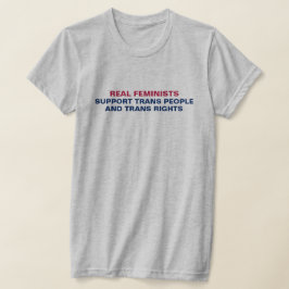 Camiseta Feministas apoyan a personas transgénero y transgé