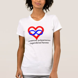Camiseta Femme cisgendered pansexual de Polyamorous