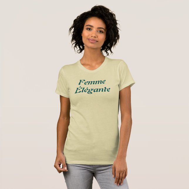 Camiseta Femme Élégante T-Shirt (Anverso completo)