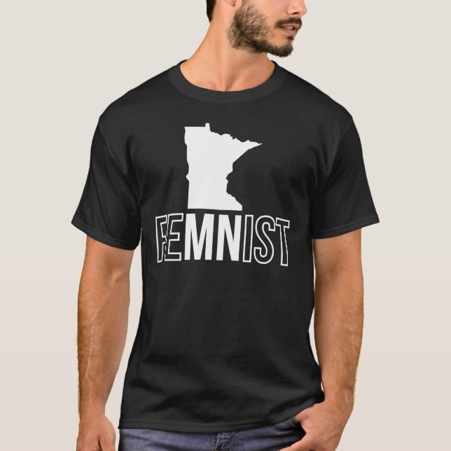 Camiseta FeMNist - para la oscuridad (Anverso)