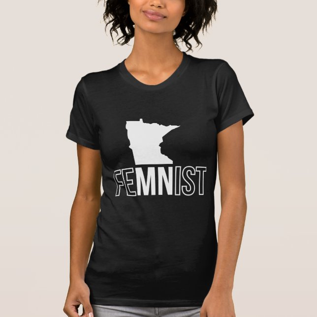 Camiseta FeMNist - para la oscuridad (Anverso)