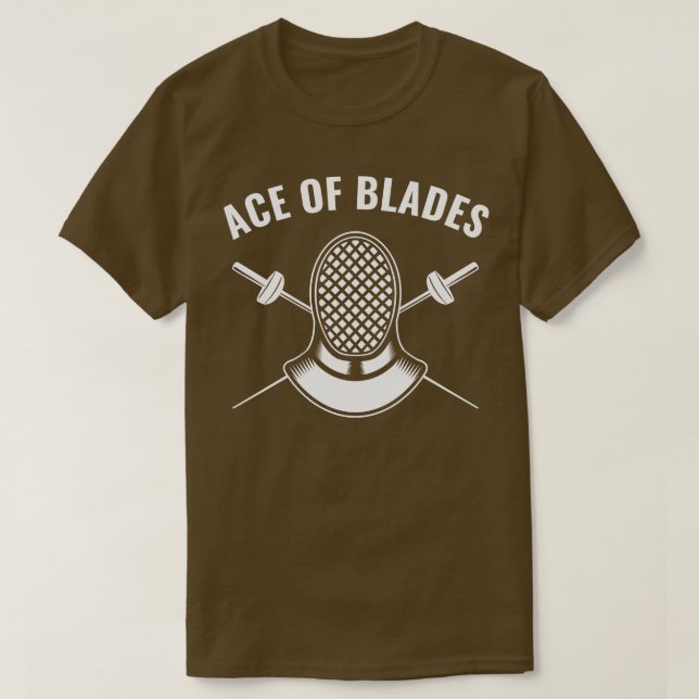 Camiseta Fencer Funny Ace de Esgrima de Blades (Diseño del anverso)