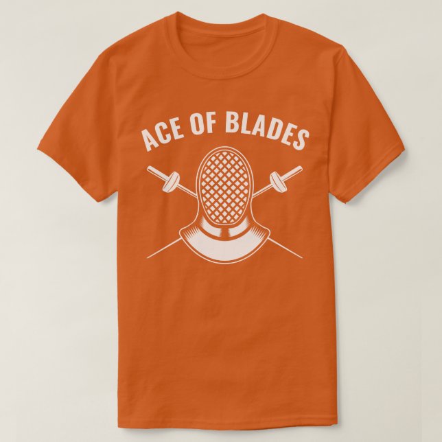 Camiseta Fencer Funny Ace de Esgrima de Blades (Diseño del anverso)