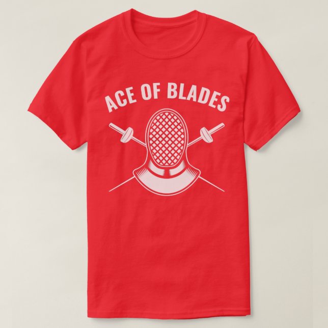 Camiseta Fencer Funny Ace de Esgrima de Blades (Diseño del anverso)