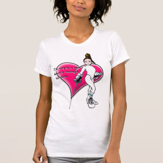 Camiseta FencerGrrl--La manera al corazón de un hombre…