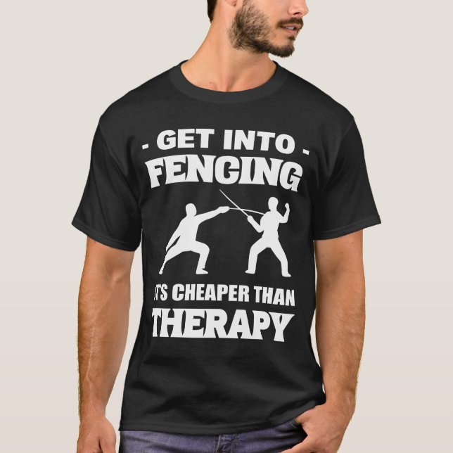 Camiseta Fencing Sport Fencer retro (Anverso)
