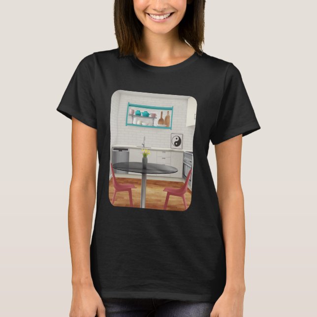 Camiseta Feng Shui Kitchen Harmony Yin Yang Chef Cooki (Anverso)