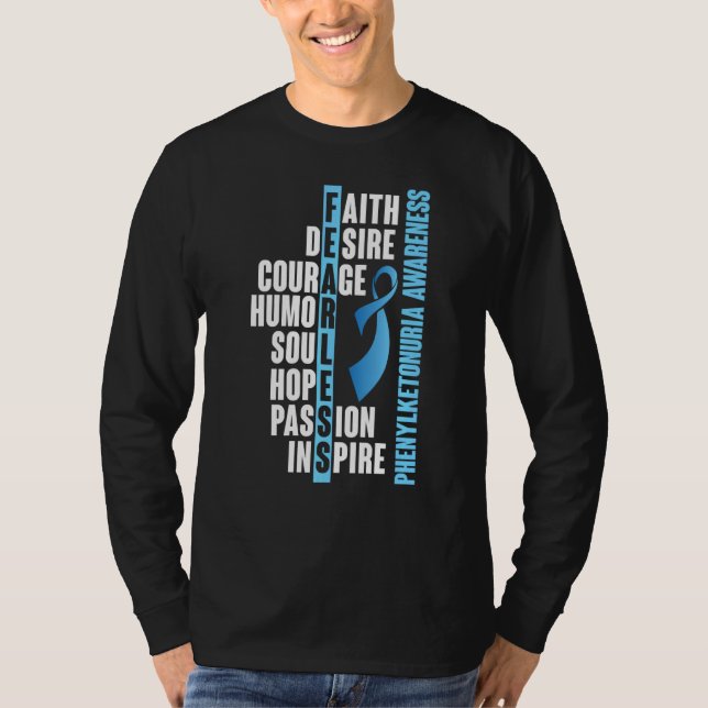 Camiseta Fenilcetonuria Pku Fuerte Conciencia sobre los Pre (Anverso)