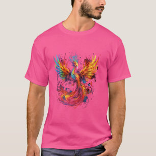 Camiseta Fénix Artwork Firebird Reborn Mítico Bird Reju
