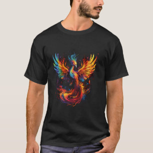 Camiseta Fénix Artwork Firebird Reborn Mítico Bird Reju