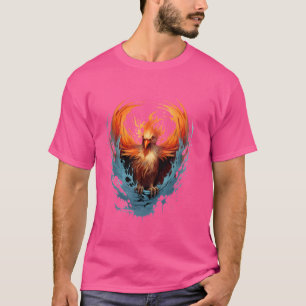 Camiseta Fénix Artwork Firebird Reborn Mítico Bird Reju