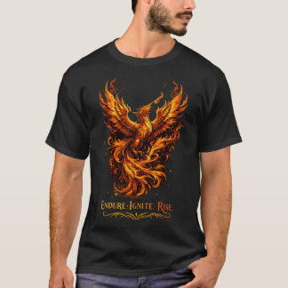 Camiseta Fénix Ascendente Resiste Enciende Ascender Fantasí