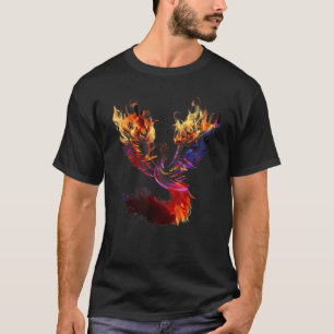 Camiseta Fénix ave de fuego renacimiento elevándose desde l
