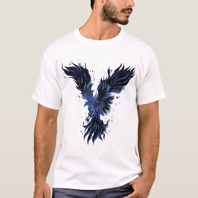 Camiseta Fénix Azul  (Anverso)