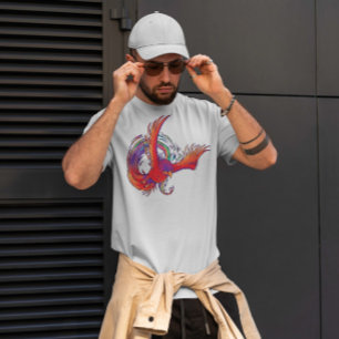 Camiseta Fénix colorido