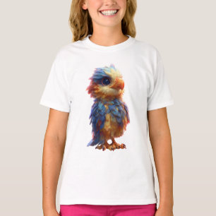 Camiseta Fénix de Arcoíris Vibrante para Niños