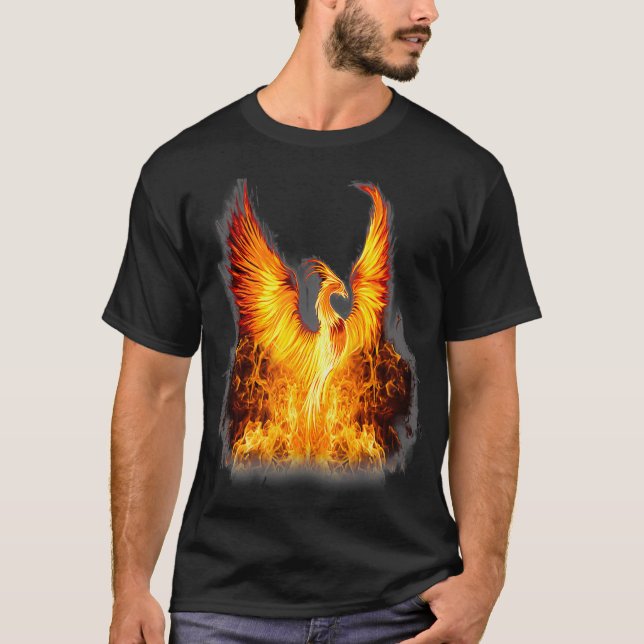 Camiseta Fenix de Fuego de Phoenix en ascenso (2) (Anverso)
