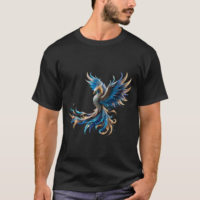 Camiseta Fénix del Amanecer Zafiro (Anverso)
