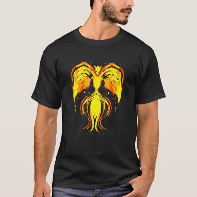 Camiseta Fenix Fire Bird Dragon Animal (Anverso)